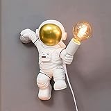 FREEUP Wandleuchte kinderzimmer mit Stecker, Astronaut lampe kinderzimmer...