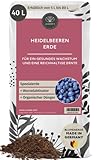 Bio Saure Erde für Heidelbeeren & Blaubeeren 40 L - Beeren-Erde mit 100...