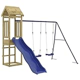 Willood Spielturm Klettergerüst mit Rutsche Schaukel Kinder Spielturm...