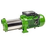 CHM GmbH® Kreiselpumpe Edelstahl 2,1 Kw und 7,8 Bar Gartenpumpe 10.000 L/h