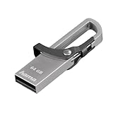 Hama 64GB USB-Stick USB2.0 Datenstick mit Karabiner (15 MB/s, Memory Stick...