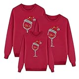 Weihnachts Pullover Familie,Damen Weihnachtspulli Christmas Herren...