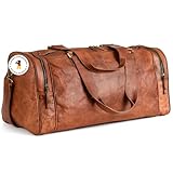 Berliner Bags Vintage Reisetasche Bergen aus Leder, Weekender für Damen...