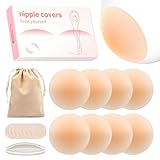 Septeamay Premium Nippelpads, Selbstklebende Nipple Cover für Damen,...