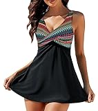 Laorchid große größen badekleid mit Shorts Damen Bademode Beachwear...