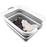 Renchey Wäschekorb - Klappbarer Wäschesammler | Platzsparender...