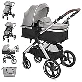 Lorelli Kinderwagen Viola 2 in 1, Kombikinderwagen bis 22 kg inkl....