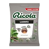 Ricola Lakritz, 75g Beutel Original Schweizer Kräuter-Bonbons mit 13...