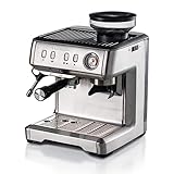 Ariete 1313, Kaffeemaschine mit Manometer, Integrierte Kaffeemühle,...