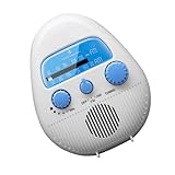 EXCEART Wasserdichtes Duschradio mit USB Ladung Tragbarer Mini Badezimmer...