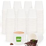 Kleemeiero 200 Stück Espresso Pappbecher 60ml Portionsbecher Kaffeebecher...