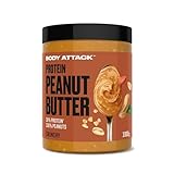 Body Attack Erdnussbutter 30% Protein ohne Zuckerzusatz mit Stückchen...