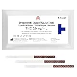 10x THC Drogentest Schnelltest Urin | 20ng/mL | Urintest | Teststreifen...