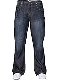 APT Herren einfach blau Bootcut weites Bein ausgestellt Works Freizeit...