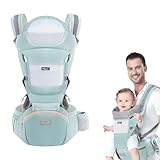 Hoclauho 6-in-1 Babytrage für Neugeborene, Ergonomische Babytrage mit...