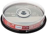 Philips DVD-RW Rohlinge (4.7 GB Data/ 120 Minuten Video, 1-4x Speed...