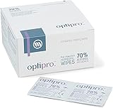﻿OptiPro Isopropyltücher mit 70% Alkohol | 200 Stück einzeln verpackt |...