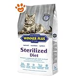 Winner Plus Katze, 2 kg, Sterilized Trockenfutter für Katzen + gratis...