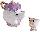 Tauras Beauty und das Beste Teeservice Mrs Potts TeaPot und Chip Mug...