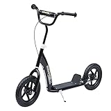 HOMCOM Kinderroller Scooter Tretroller mit verstellbarem Lenker, großen...