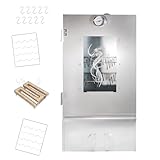 LEMODO Edelstahl Räucherofen 80x39,5x27,5 cm, Räucherschrank und...