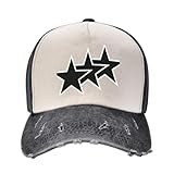 RYRFBFF Baseballkappe Schwarz Tri-Stars Sun Anime Trucker Beach Männer...