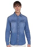 JACK & JONES Herren JJESHERIDAN Shirt L/S NOOS 12138115, Medium Blue...