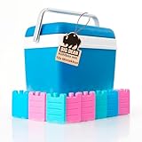 Kühlbox inkl. 12 Kühlakkus 24 Liter Kühlbox mit Akku für bis zu 11 h...