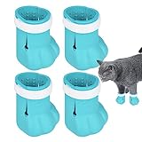 Silikon-Katzenschuhe | Weiche Pfotenabdeckung, kratzfester...