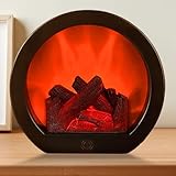 Led Kamin, Kamin Elektrisch, Deko Kaminfeuer mit Flammeneffekt, USB, und...