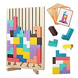 Holzpuzzle Tetris, Lernspielzeug, Montessori-Spiele 3 4 5 6 Jahre,...