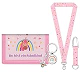 LIHIQIYA Einschulung Geschenk Mädchen, Rosa Brustbeutel mit...