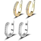 2 PCS Ear Corrector Clip, Segelohren Korrektur, Diamantbesetzte...