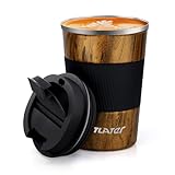 Tlater Kaffeebecher to go, 380ml Thermobecher- Isolierbecher mit...