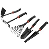 Sewroro 5 Stück Gartenarbeit Handwerkzeug Kleine Gartenschaufel aus...