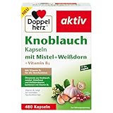 Doppelherz Knoblauch Kapseln – mit Mistel + Weißdorn + Vitamin B1 –...