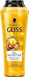 Gliss Shampoo Oil Nutritive (250 ml), Haarshampoo mit Omega 9 & Marula-Öl,...