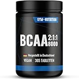 BCAA Tabletten – 365 Stück – Essenzielle Aminosäuren aus Leucin,...