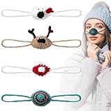 Nasenwärmer für Damen und Herren | Gestrickter Nasenschutzbezug | Häkeln...