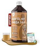 5-in-1 Barf Öl Hund [Made IN Germany, 100% NATÜRLICH & LABORGEPRÜFT] –...