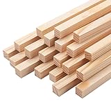 20 Stück Holzstäbe Quadratisch Holzstäbchen zum Basteln,1.25x1.25cm-30cm...