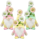 Gehydy Deko Frühling Wichtel Figuren 3er Set Frühlingsdeko Osterwichtel...