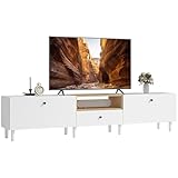 HOMCOM TV Schrank TV Board für Fernseher bis zu 90 Zoll 200 cm TV Lowboard...