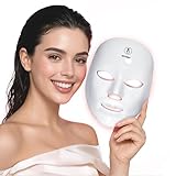 LED Gesichtsmaske mit 7 Farben Kabellose Rotlicht Maske Ggesicht...
