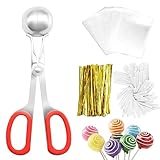 301 Cake Pop Treat Stiel Wrapper Set - 100 Papierartige Lutscherstäbchen,...