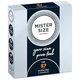 MISTER SIZE Mister Size MS03-57 mm Latex-Kondome mit Reservoir, 7 Größen...