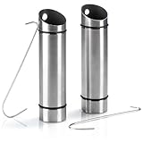 com-four® 2x Luftbefeuchter aus rostfreiem Edelstahl - Heizungsverdunster...