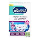 Dr. Beckmann Aktivkohle Wc-Schaum | Selbstaktivierender Schaum 3x 100 g |...