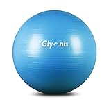 Glymnis Fitnessball Gymnastikball 55 cm/65 cm/75 cm, Anti-Burst Maximale...