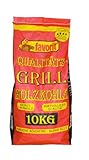 Favorit Laubholz-Holzkohle 10kg (Grillkohle, Holzkohle aus reinem Laubholz,...